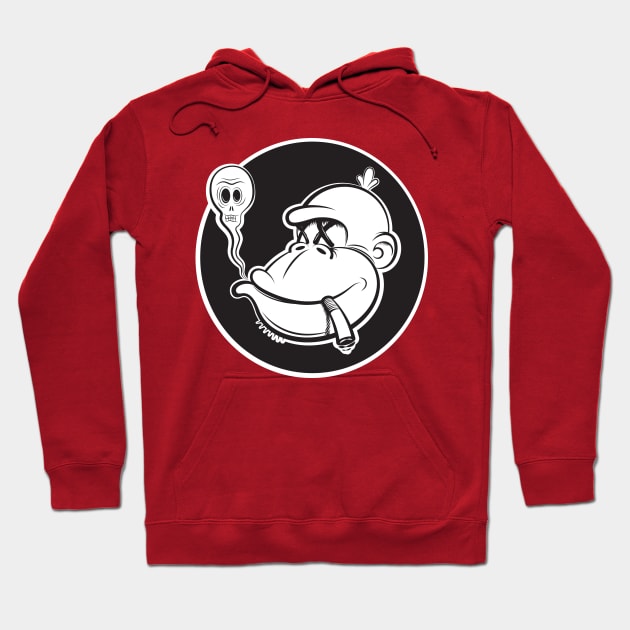 Smoking Monkey Hoodie by GraficBakeHouse